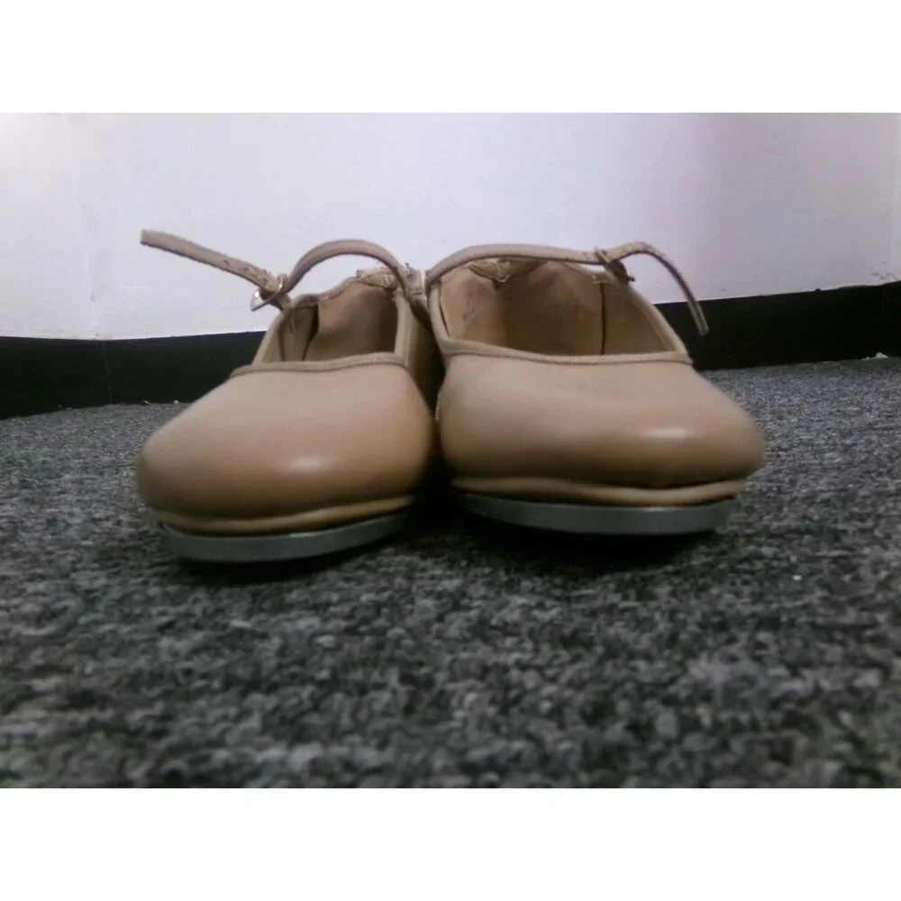 Pre-Owned Dance Tan Tap Shoes Danshuz 752 Girls 4M Mary Jane Buckle